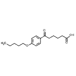 结构式 CAS# 898792-00-2, 6-氧代-6-[4-(戊氧基)苯基]己酸