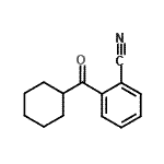 structure of CAS# 898792-08-0, 2-(Cyclohexylcarbonyl)benzonitrile;2-cyanophenyl cyclohexyl ketone