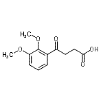 结构式 CAS# 898792-27-3, 4-(2,3-二甲氧基苯基)-4-氧代丁酸