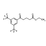 structure of CAS# 898792-94-4, Ethyl 5-[3,5-bis(trifluoromethyl)phenyl]-5-oxopentanoate;ethyl 5-(3,5-ditrifluoromethylphenyl)-5-oxovalerate
