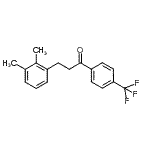 structure of CAS# 898793-10-7, 3-(2,3-Dimethylphenyl)-1-[4-(trifluoromethyl)phenyl]-1-propanone;3-(2,3-dimethylphenyl)-4'-trifluoromethylpropiophenone