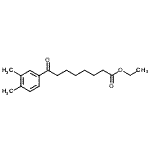 structure of CAS# 898793-15-2, Ethyl 8-(3,4-dimethylphenyl)-8-oxooctanoate;ethyl 8-(3,4-dimethylphenyl)-8-oxooctanoate