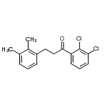 结构式 CAS# 898793-23-2, 1-(2,3-二氯苯基)-3-(2,3-二甲基苯基)-1-丙酮