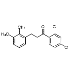 structure of CAS# 898793-25-4, 1-(2,4-Dichlorophenyl)-3-(2,3-dimethylphenyl)-1-propanone;2',4'-dichloro-3-(2,3-dimethylphenyl)propiophenone