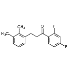 结构式 CAS# 898793-33-4, 1-(2,4-二氟苯基)-3-(2,3-二甲基苯基)-1-丙酮