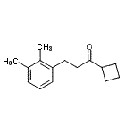 结构式 CAS# 898793-45-8, 1-环丁基-3-(2,3-二甲基苯基)-1-丙酮