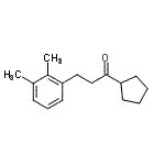 structure of CAS# 898793-47-0, 1-Cyclopentyl-3-(2,3-dimethylphenyl)-1-propanone;cyclopentyl 2-(2,3-dimethylphenyl)ethyl ketone