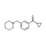 结构式 CAS# 898793-66-3, 环丙基[3-(1-哌啶基甲基)苯基]甲酮