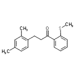 structure of CAS# 898793-79-8, 3-(2,4-Dimethylphenyl)-1-[2-(methylsulfanyl)phenyl]-1-propanone;3-(2,4-dimethylphenyl)-2'-thiomethylpropiophenone