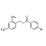 structure of CAS# 898793-87-8, 1-(4-Bromophenyl)-3-(2,4-dimethylphenyl)-1-propanone;4'-bromo-3-(2,4-dimethylphenyl)propiophenone