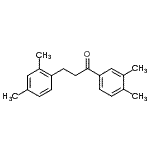 structure of CAS# 898794-14-4, 3-(2,4-Dimethylphenyl)-1-(3,4-dimethylphenyl)-1-propanone;3',4'-dimethyl-3-(2,4-dimethylphenyl)propiophenone
