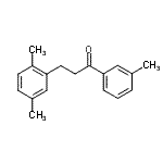 structure of CAS# 898794-76-8, 3-(2,5-Dimethylphenyl)-1-(3-methylphenyl)-1-propanone;3-(2,5-dimethylphenyl)-3'-methylpropiophenone