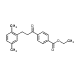 structure of CAS# 898794-96-2, Ethyl 4-[3-(2,5-dimethylphenyl)propanoyl]benzoate;4'-carboethoxy-3-(2,5-dimethylphenyl)propiophenone