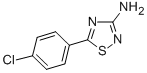 structure of CAS# 89894-30-4, 5-(4-Chlorophenyl)-1,2,4-Thiadiazol-3-Amine;3-Amino-5-(4-Chlorophenyl)-1,2,4-Thiadiazole, 96%;5-(4-CHLOROPHENYL)-1,2,4-THIADIAZOL-3-YLAMINE;1,2,4-THIADIAZOL-3-AMINE, 5-(4-CHLOROPHENYL)-