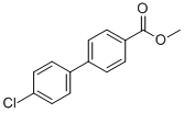 structure of CAS# 89901-02-0, Methyl 4'-Chloro[1,1'-Biphenyl]-4-Carboxylate;METHYL 4'-CHLORO[1,1'-BIPHENYL]-4-CARBOXYLATE;Methyl 4'-Chlorobiphenyl-4-Carboxylate, 95%;Methyl 4-(4-Chlorophenyl)Benzoate