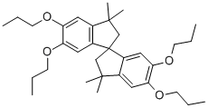 结构式 CAS# 89929-65-7, 3,3,3',3'-四甲基-5,5',6,6'-四丙氧基-1,1'-螺双茚满