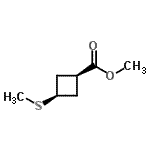 CAS#: 89945-43-7， Methyl cis-3-(methylsulfanyl)cyclobutanecarboxylate
