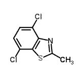 CAS#: 89978-25-6， 4,7-dichloro-2-methyl-1,3-benzothiazole