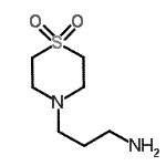 结构式 CAS# 90000-25-2, 3-(1,1-二氧代-4-硫代吗啉基)-1-丙胺