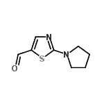 CAS#: 900015-48-7， 2-(1-Pyrrolidinyl)-1,3-thiazole-5-carbaldehyde