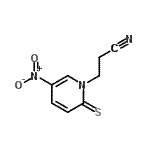 CAS#: 90004-27-6， 3-(5-Nitro-2-thioxo-1(2H)-pyridinyl)propanenitrile