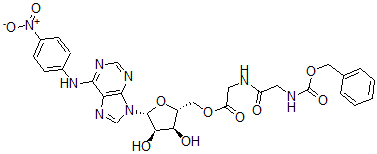 CAS 登录号：90024-63-8， (S)-N-(苄氧羰基)甘氨酰甘氨酰-N-(4-硝基苯基)腺苷