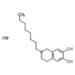 CAS#: 900784-96-5， 2-Octyl-1,2,3,4-tetrahydro-6,7-isoquinolinediol hydrobromide (1:1)