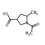 CAS#: 90088-24-7， 1-Acetyl-5-methyl-3-pyrrolidinecarboxylic acid