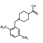 CAS#: 901921-72-0， 1-(2,5-Dimethylbenzyl)-4-piperidinecarboxylic acid