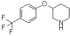 结构式 CAS# 902836-91-3, 3-[4-(三氟甲基)苯氧基]哌啶