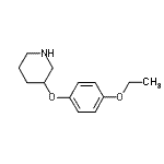 结构式 CAS# 902837-36-9, 3-(4-乙氧基苯氧基)哌啶