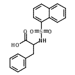 结构式 CAS# 90291-46-6, N-(1-萘磺酰基)苯丙氨酸