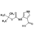 CAS#: 903094-22-4， 4-({[(2-Methyl-2-propanyl)oxy]carbonyl}amino)-1H-pyrrole-3-carboxylic acid