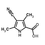 CAS#: 90345-47-4， 4-Cyano-3,5-dimethyl-1H-pyrrole-2-carboxylic acid