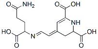 结构式 CAS# 904-62-1, 1,2,3,4-四氢-4-[2-(1-羧基-3-氨基甲酰基丙基亚氨基)乙亚基]-2,6-吡啶二羧酸