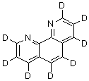 structure of CAS# 90412-47-8, (<sup>2</sup>H<sub>8</sub>)-1,10-Phenanthroline;1,10-Phenanthroline-d8;491055_ALDRICH