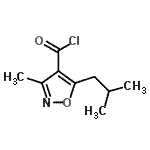 CAS#: 90415-81-9， 5-Isobutyl-3-methyl-1,2-oxazole-4-carbonyl chloride
