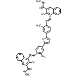CAS#: 90427-30-8， 4,4'-{1,3,4-Oxadiazole-2,5-diylbis[(2-methyl-4,1-phenylene)-2,1-diazenediyl]}bis(3-hydroxy-N-methyl-2-naphthamide)