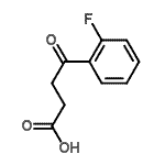 结构式 CAS# 90429-80-4, 4-(2-氟苯基)-4-氧代丁酸