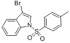structure of CAS# 90481-77-9, 3-Bromo-1-[(4-Methylphenyl)Sulfonyl]-1H-Indole;1H-Indole, 3-Bromo-1-[(4-Methylphenyl)Sulfonyl]-;3-Bromo-N-(P-Toluenesulfonyl)Indole;3-Bromo-1-(P-Toluenesulfonyl)Indole