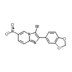 CAS#: 904814-03-5， 2-(1,3-Benzodioxol-5-yl)-3-bromo-6-nitroimidazo[1,2-a]pyridine
