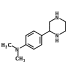 structure of CAS# 904814-36-4, N,N-Dimethyl-4-(2-piperazinyl)aniline;2-[4-(Dimethylamino)phenyl]piperazine;Dimethyl-(4-piperazin-2-yl-phenyl)-amine;MFCD06660429