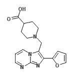 CAS#: 904817-23-8， 1-{[2-(2-Furyl)imidazo[1,2-a]pyrimidin-3-yl]methyl}-4-piperidinecarboxylic acid