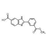 CAS#: 904818-10-6， 2-[3-(Methoxycarbonyl)phenyl]-1H-benzimidazole-6-carboxylic acid