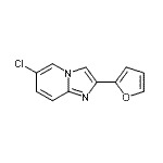 CAS#: 904818-13-9， 6-Chloro-2-(2-furyl)imidazo[1,2-a]pyridine