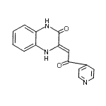 CAS#: 904818-35-5， (3Z)-3-[2-Oxo-2-(4-pyridinyl)ethylidene]-3,4-dihydro-2(1H)-quinoxalinone