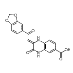 CAS#: 904818-57-1， (2Z)-2-[2-(1,3-Benzodioxol-5-yl)-2-oxoethylidene]-3-oxo-1,2,3,4-tetrahydro-6-quinoxalinecarboxylic acid