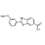 CAS#: 905403-96-5， 2-(3-Methoxyphenyl)-1H-benzimidazole-5-carboxylic acid
