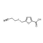 CAS#: 90564-11-7， 5-{[(2-Cyanoethyl)sulfanyl]methyl}-2-furoic acid