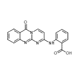 CAS#: 90666-72-1， 2-[(6-Oxo-6H-pyrimido[2,1-b]quinazolin-2-yl)amino]benzoic acid